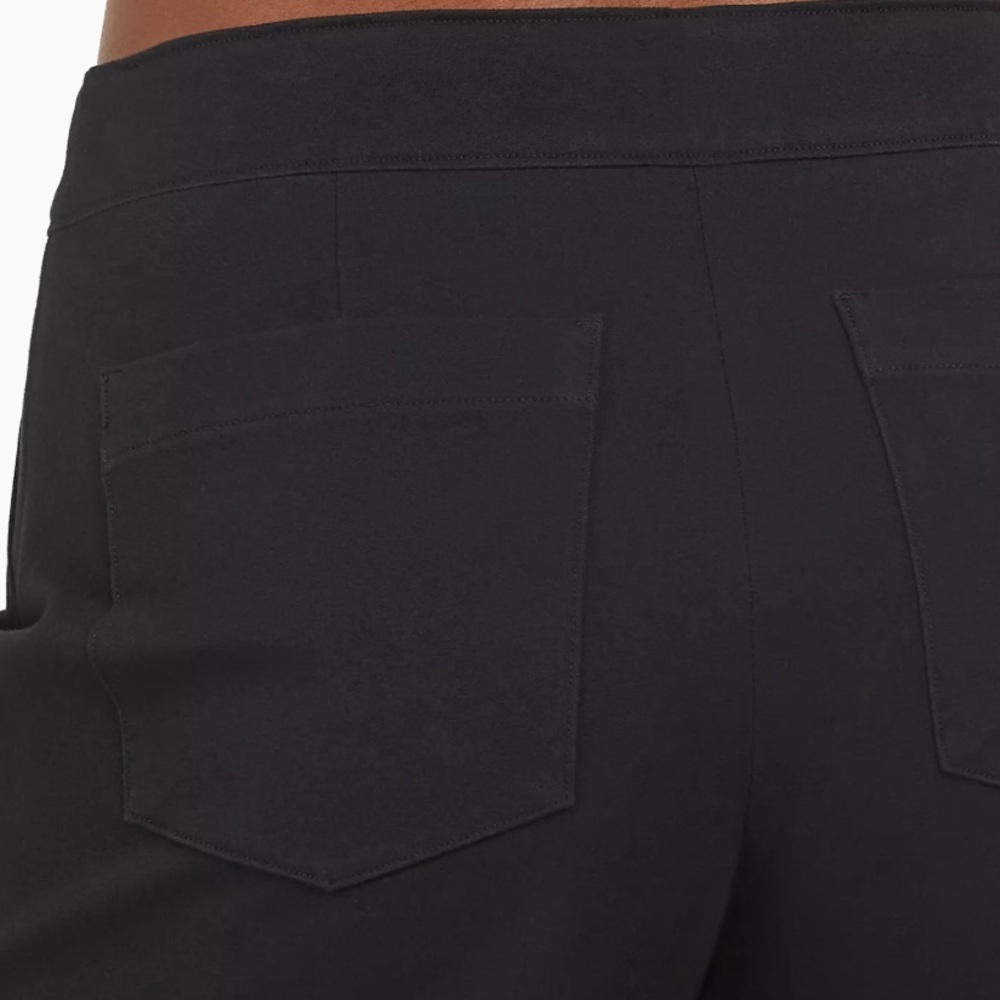 SPANX sz S polished black 6” inseam Cotton blend On The Go pullon stretch shorts - Picture 10 of 16